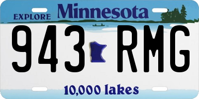 MN license plate 943RMG