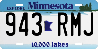 MN license plate 943RMJ