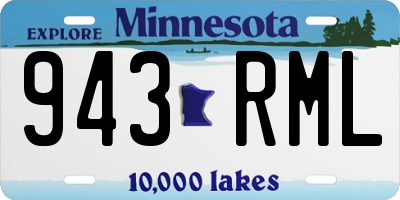 MN license plate 943RML