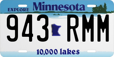 MN license plate 943RMM
