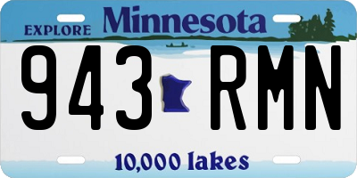MN license plate 943RMN