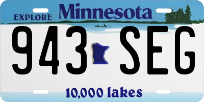 MN license plate 943SEG