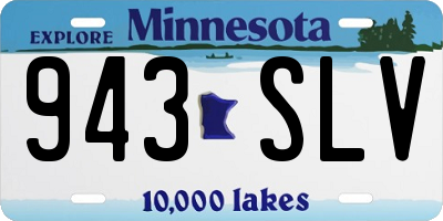 MN license plate 943SLV
