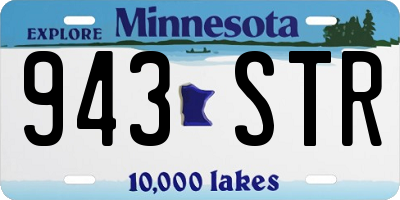MN license plate 943STR