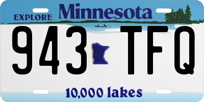 MN license plate 943TFQ