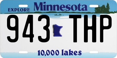 MN license plate 943THP