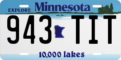 MN license plate 943TIT