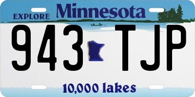 MN license plate 943TJP