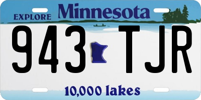 MN license plate 943TJR