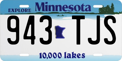 MN license plate 943TJS