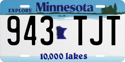 MN license plate 943TJT