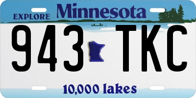 MN license plate 943TKC