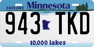 MN license plate 943TKD