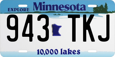 MN license plate 943TKJ