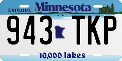 MN license plate 943TKP