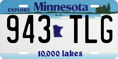 MN license plate 943TLG