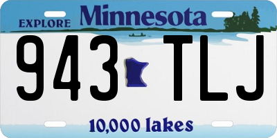 MN license plate 943TLJ