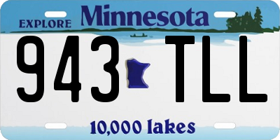 MN license plate 943TLL