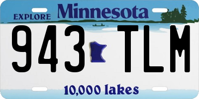 MN license plate 943TLM
