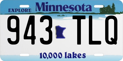 MN license plate 943TLQ