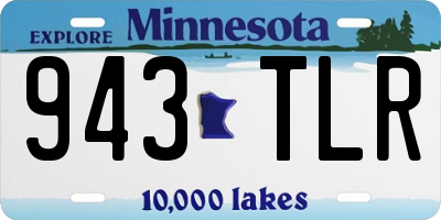 MN license plate 943TLR