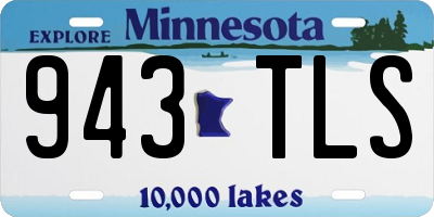 MN license plate 943TLS