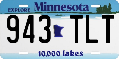 MN license plate 943TLT