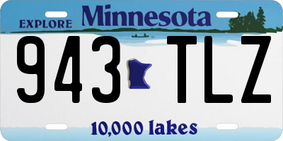 MN license plate 943TLZ