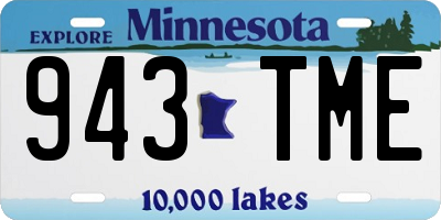 MN license plate 943TME