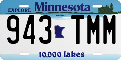 MN license plate 943TMM