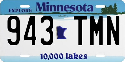 MN license plate 943TMN