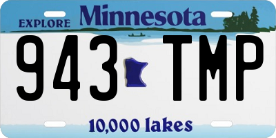 MN license plate 943TMP