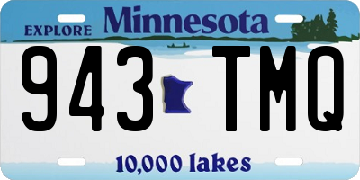 MN license plate 943TMQ
