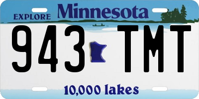 MN license plate 943TMT