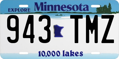 MN license plate 943TMZ