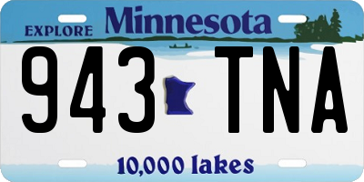 MN license plate 943TNA