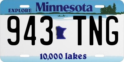 MN license plate 943TNG