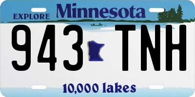 MN license plate 943TNH