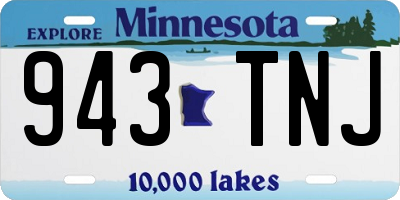 MN license plate 943TNJ
