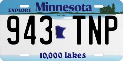 MN license plate 943TNP