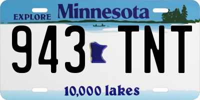 MN license plate 943TNT