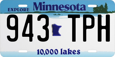 MN license plate 943TPH