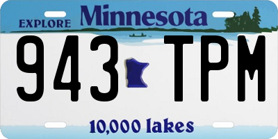 MN license plate 943TPM