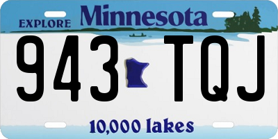 MN license plate 943TQJ