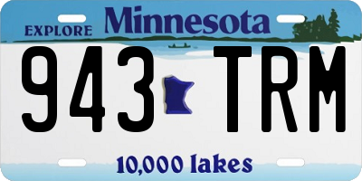 MN license plate 943TRM