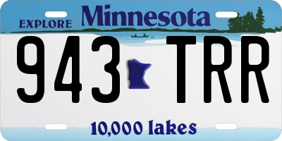MN license plate 943TRR