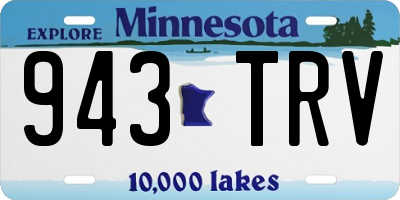MN license plate 943TRV