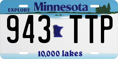 MN license plate 943TTP