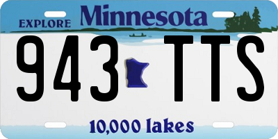 MN license plate 943TTS