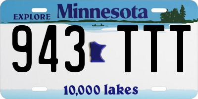 MN license plate 943TTT